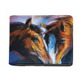 Couple Horses Painting Print Bifold Wallet