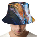 Couple Horses Painting Print Bucket Hat