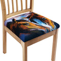 Couple Horses Painting Print Chair Cushion Cover