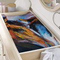 Couple Horses Painting Print Changing Pad Cover