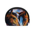Couple Horses Painting Print Coin Purse