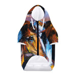 Couple Horses Painting Print Dog Zip Up Hoodie