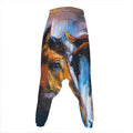 Couple Horses Painting Print Hammer Pants