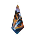Couple Horses Painting Print Hand Towel