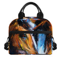 Couple Horses Painting Print Insulated Lunch Bag