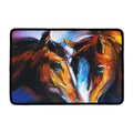 Couple Horses Painting Print Kitchen Mat