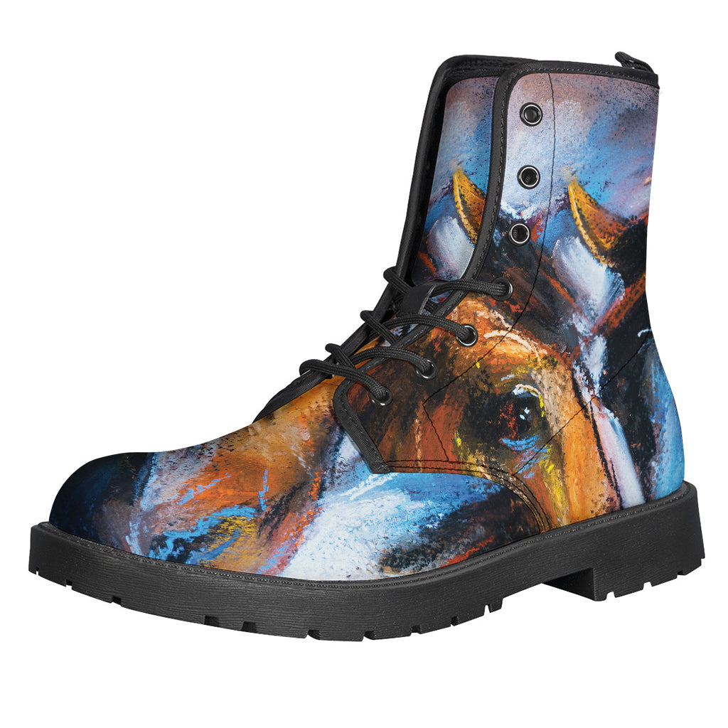 Couple Horses Painting Print Backpack
