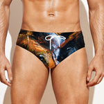 Couple Horses Painting Print Men's Swim Briefs