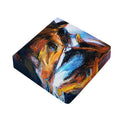 Couple Horses Painting Print Outdoor Seat Cushion Cover