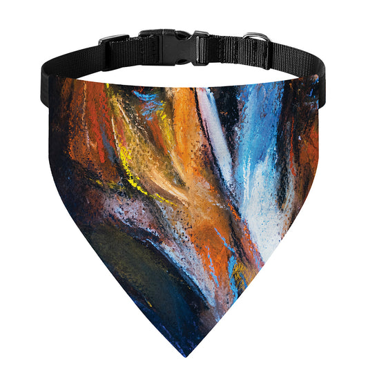 Couple Horses Painting Print Over The Collar Dog Bandana
