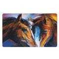 Couple Horses Painting Print Polyester Doormat
