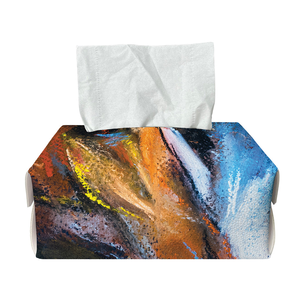 Couple Horses Painting Print Rectangle Tissue Box Cover