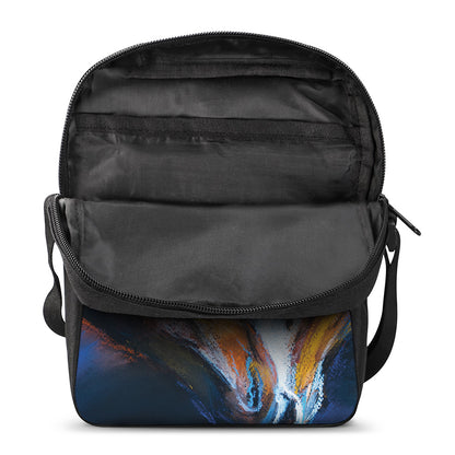 Couple Horses Painting Print Rectangular Crossbody Bag