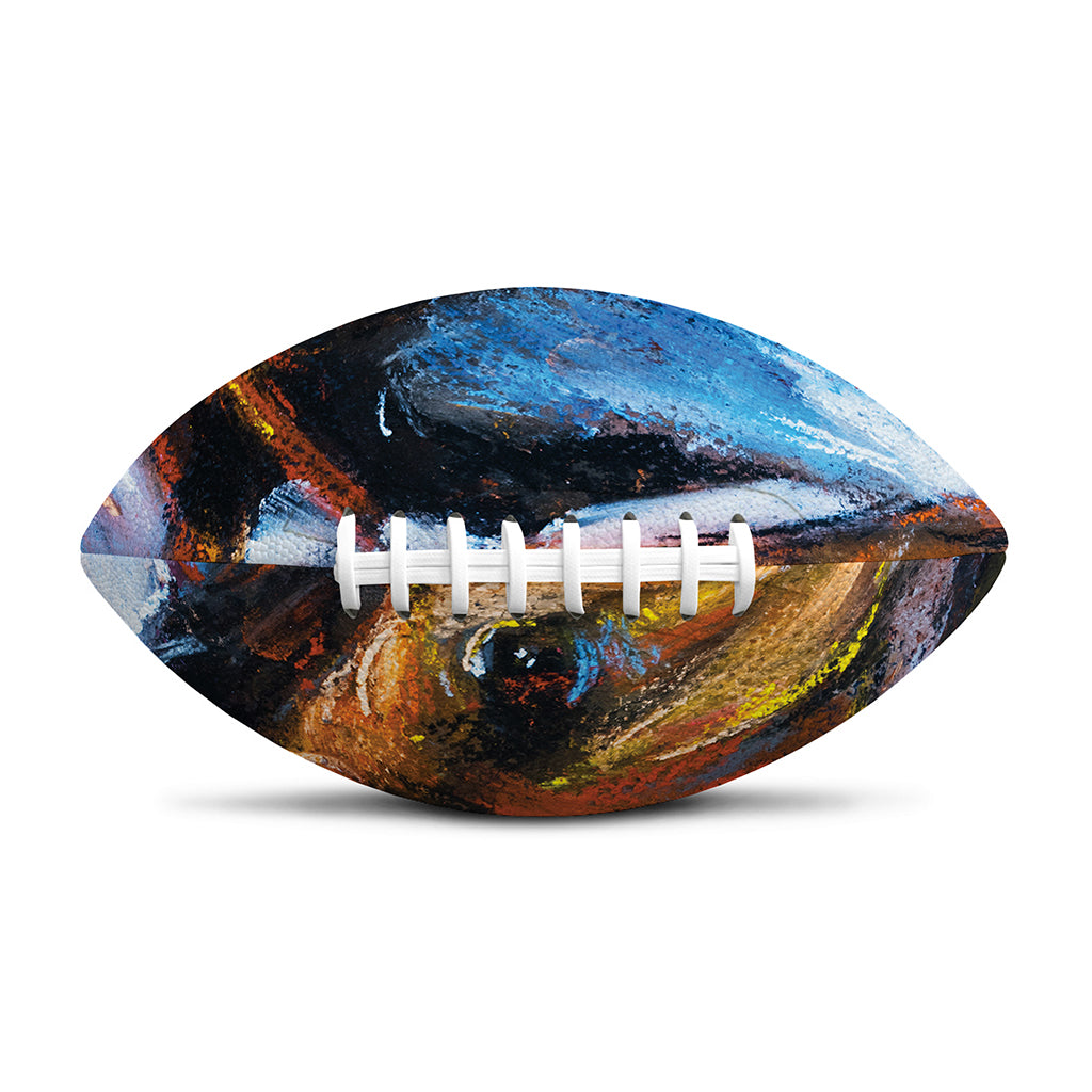 Couple Horses Painting Print Rugby Ball