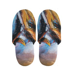 Couple Horses Painting Print Slippers