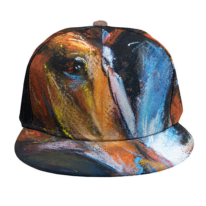 Couple Horses Painting Print Snapback Cap