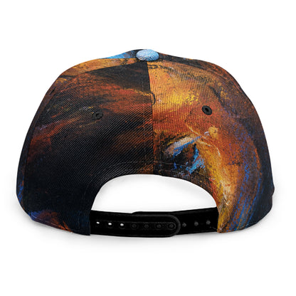 Couple Horses Painting Print Snapback Cap
