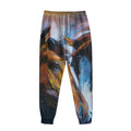 Couple Horses Painting Print Sweatpants