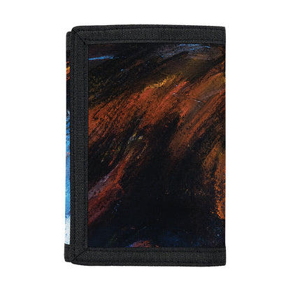 Couple Horses Painting Print Trifold Wallet