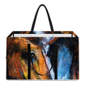Couple Horses Painting Print Utility Tote Bag