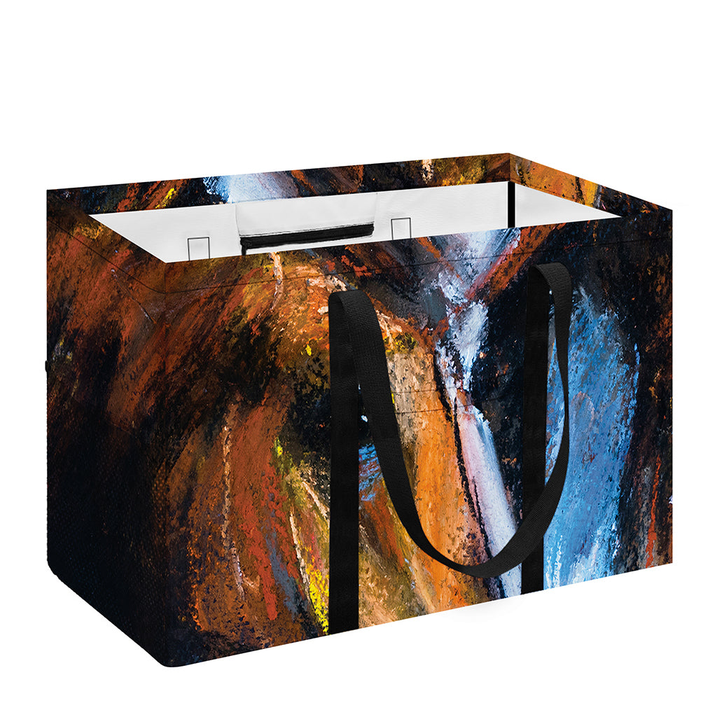 Couple Horses Painting Print Utility Tote Bag