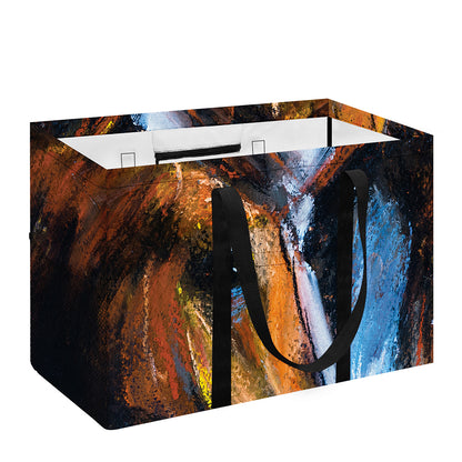 Couple Horses Painting Print Utility Tote Bag