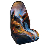 Couple Horses Painting Print Waterproof Car Seat Cover