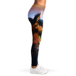 Couple Horses Painting Print Women's Leggings