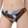 Couple Horses Painting Print Women's Panties