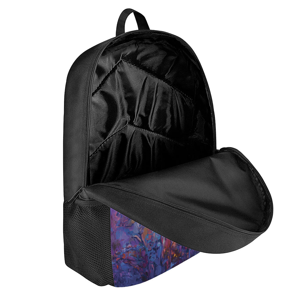 Couple Horses Portrait Print 17 Inch Backpack