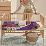 Couple Horses Portrait Print Baby Crib Sheet