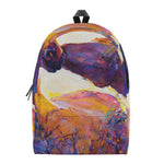 Couple Horses Portrait Print Backpack