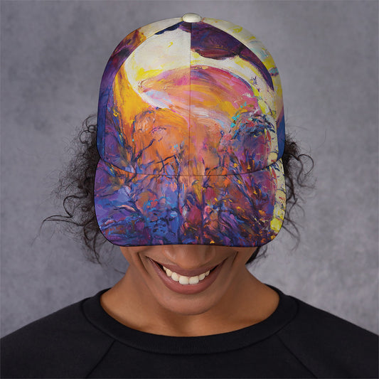 Couple Horses Portrait Print Baseball Cap