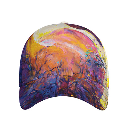 Couple Horses Portrait Print Baseball Cap