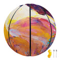 Couple Horses Portrait Print Basketball