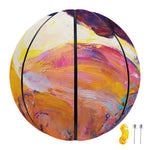 Couple Horses Portrait Print Basketball