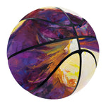 Couple Horses Portrait Print Basketball