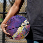 Couple Horses Portrait Print Basketball