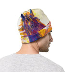 Couple Horses Portrait Print Beanie