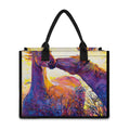 Couple Horses Portrait Print Canvas Tote Bag