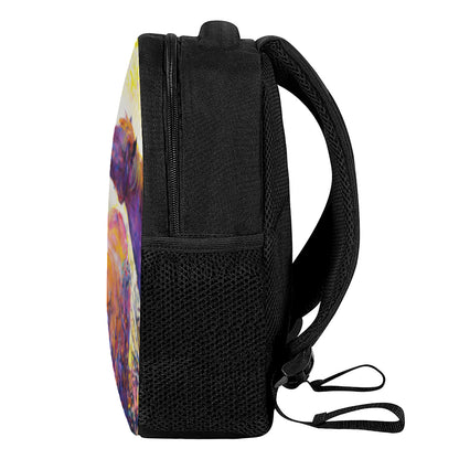 Couple Horses Portrait Print Casual Backpack