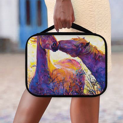Couple Horses Portrait Print Classic Bible Case