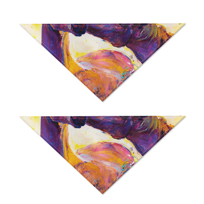 Couple Horses Portrait Print Dog Bandana