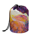 Couple Horses Portrait Print Drawstring Makeup Bag