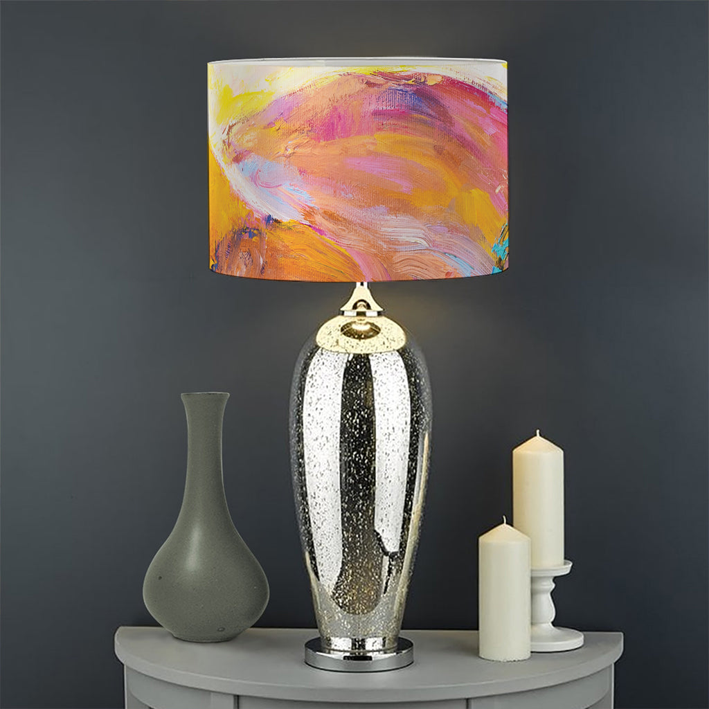 Couple Horses Portrait Print Drum Lamp Shade