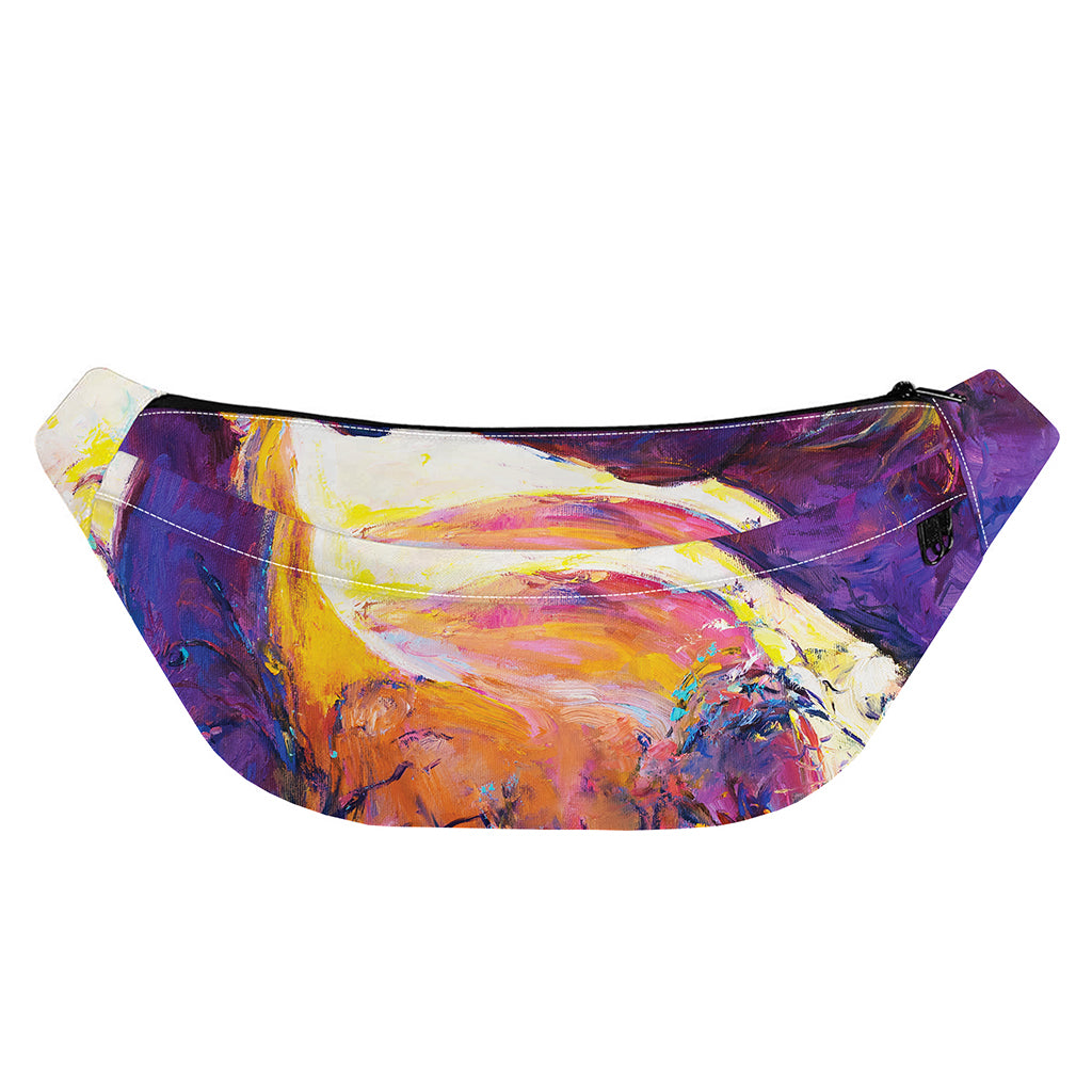 Couple Horses Portrait Print Fanny Pack