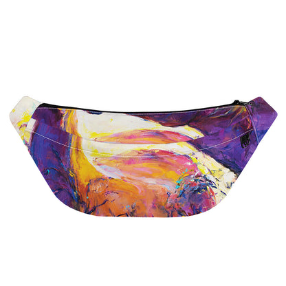 Couple Horses Portrait Print Fanny Pack