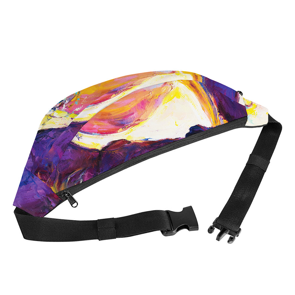 Couple Horses Portrait Print Fanny Pack
