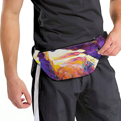 Couple Horses Portrait Print Fanny Pack