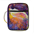 Couple Horses Portrait Print Front Pocket Bible Bag